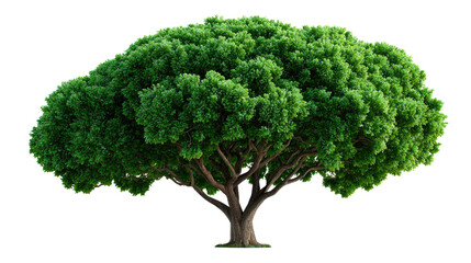 Tree of Life: The image captures a lush, vibrant tree, symbolizing life, growth, and the beauty of nature. The tree's dense foliage is full and verdant.