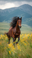 horse in the field