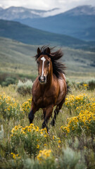 horse in the field