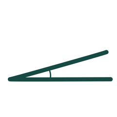 A stretched obtuse angle illustrated in clean flat design, meant for geometry learning, math worksheets, educational visuals, and simple instructional graphic materials.