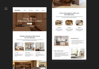 Luxury Interior News Letter Template