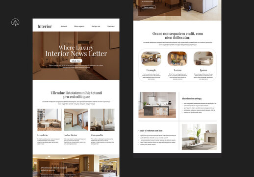 Luxury Interior News Letter Template