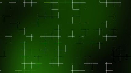 Dark Green Glowing Grid Line Abstract Background with Modern Digital Texture