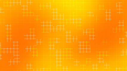 Orange Yellow Gradient Grid Line Background with Bright Shining Effect