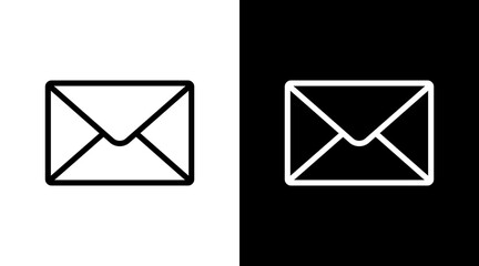 Email  White Icon Set Design