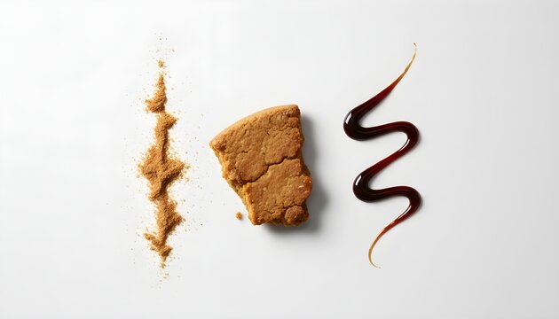 Captivating Christmas food advertising showcasing homemade gingerbread, aromatic cinnamon, and sweet syrup, perfect for festive culinary promotions