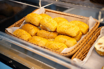 Delicious grilled chicken meal with potatoes and sweet white bread