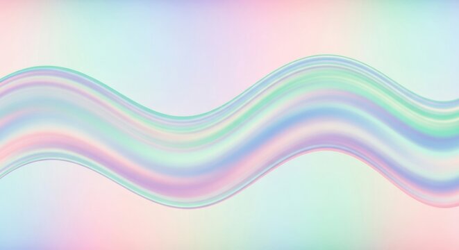 Abstract pastel-colored wavy flowing lines creating a calming visual effect for art and design