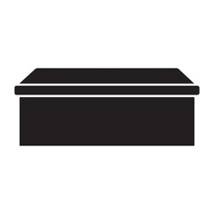 Rectangular Casket Silhouette Icon