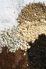 making a handamde soil mix special for a cactus arrangement pot