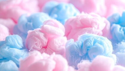 Soft Delight Pastel Cotton Candy Clouds in a Dreamy Texture