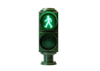 Pedestrian signal green walk
