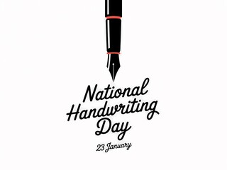 Celebrate national handwriting day with a classic fountain pen and elegant script