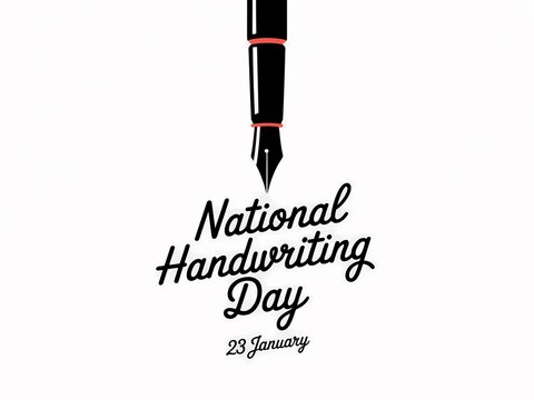 Celebrate national handwriting day with a classic fountain pen and elegant script - Powered by Adobe