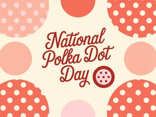 Celebrate national polka dot day with a festive and cheerful polka dot pattern design