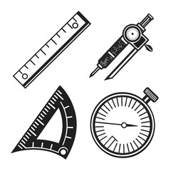 Measuring tools isolated on