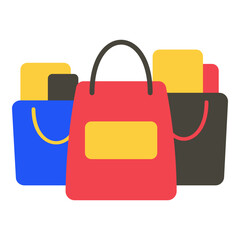 This shopping bag illustration is suitable for Cyber Monday.