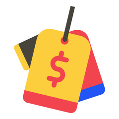 This price tag illustration is suitable for Cyber Monday.