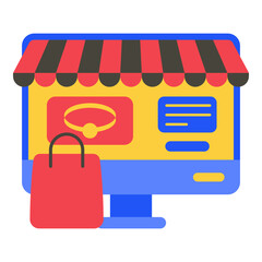 This shopping online1 illustration is suitable for Cyber Monday.