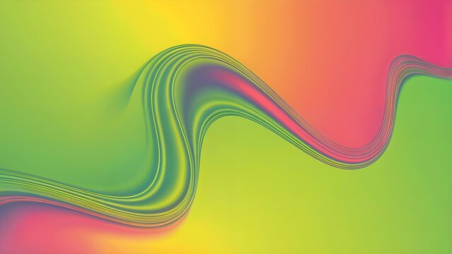 Vibrant gradient wave with psychedelic swirls and abstract color flow - Powered by Adobe