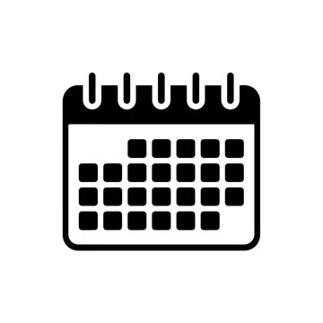 Calendar icon vector graphic for events meetings appointments and schedule management reminders and planning tasks