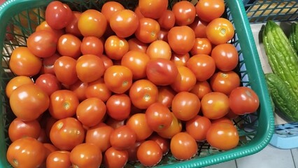 Tomato sell in the market