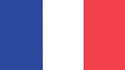 France national flag, blue white and red vertical design