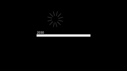 New Year Loading Bar Animation. New year 2030 to 2031 animation. Year change animation Great for greetings or sales promotions for New Year's events - Powered by Adobe