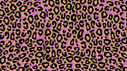 Pink leopard seamless pattern, stylish animal print texture © Satou Akira