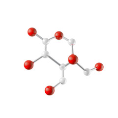 Obraz premium erythrosine molecule, structural chemical formula, ball-and-stick model, isolated image e127