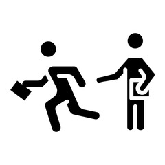 office employees Solid icon