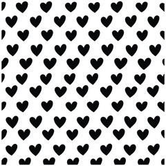 Fototapeta premium Set of hearts love on a white background. Vector illustration in flat style.
