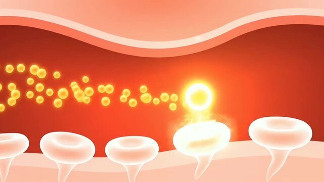cellular adhesion process in bloodstream