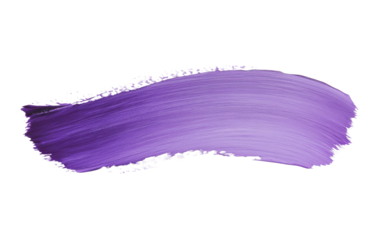 Long pastel lavender stroke with soft finish
