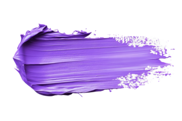 Flat purple acrylic brushstroke with rough edge
