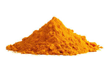 Bright mound of orange powder