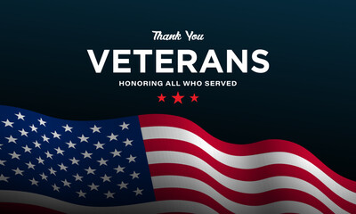 Veterans Day Background Design.