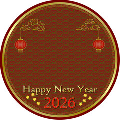 New Year Festival, Greeting Card, Bless, 
Happiness, Celebrate, Send Happiness