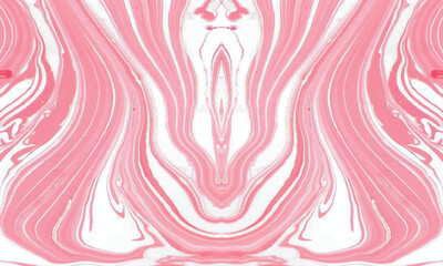 Abstract Pink and White Marbling Pattern