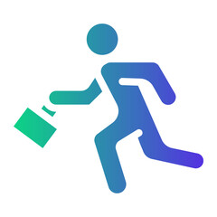 office employees Gradient icon