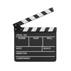Fototapeta premium Filmmaking Essential A Classic Clapperboard Symbolizing Cinematic Production with Dynamic