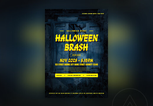 Halloween Poster Layout.