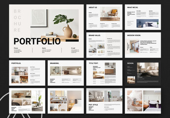 Brand Portfolio Landscape Brochure Template