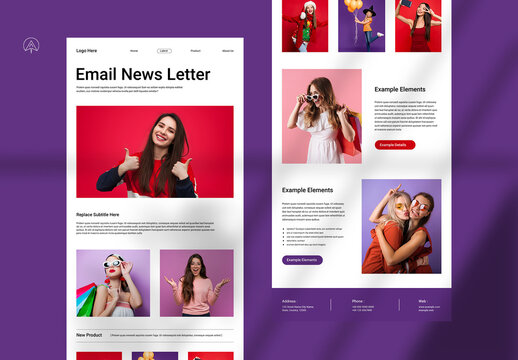 Colorfull News Letter Template
