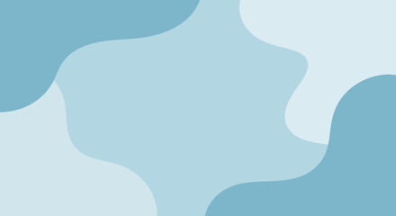 Fluid light blue abstract background with organic shapes for creative designs