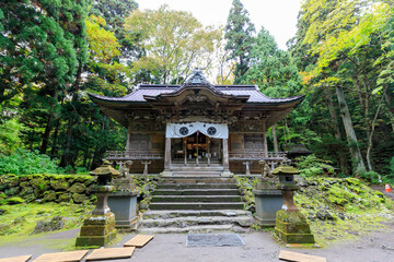 秋の十和田神社　青森県十和田市　Towada Shrine in autumn. Aomori Pref, Towada City.