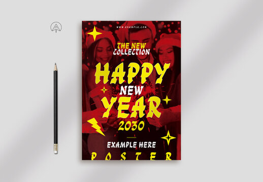 Happy New Year Poster Design