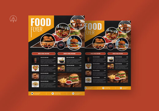 Food Menu Flyer Template