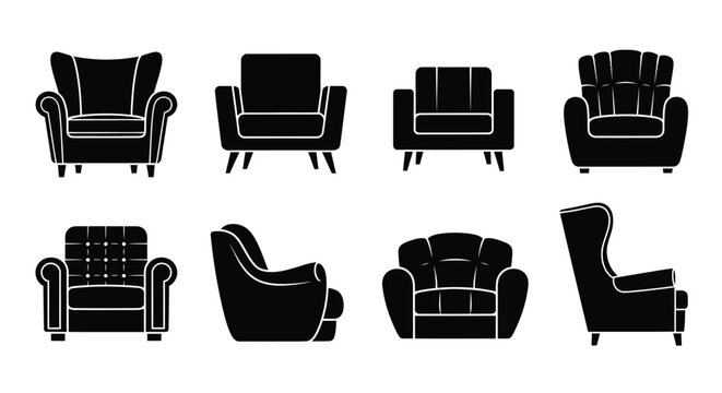 Stylish armchair silhouettes offer modern and classic seating options