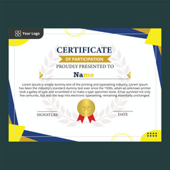 modern award certificate template design for competition
